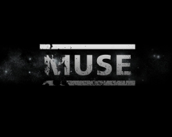 MUSE 乐队黑色logo桌面背景