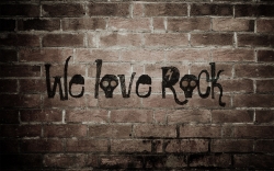 we love rock 摇滚桌面背景高清大图